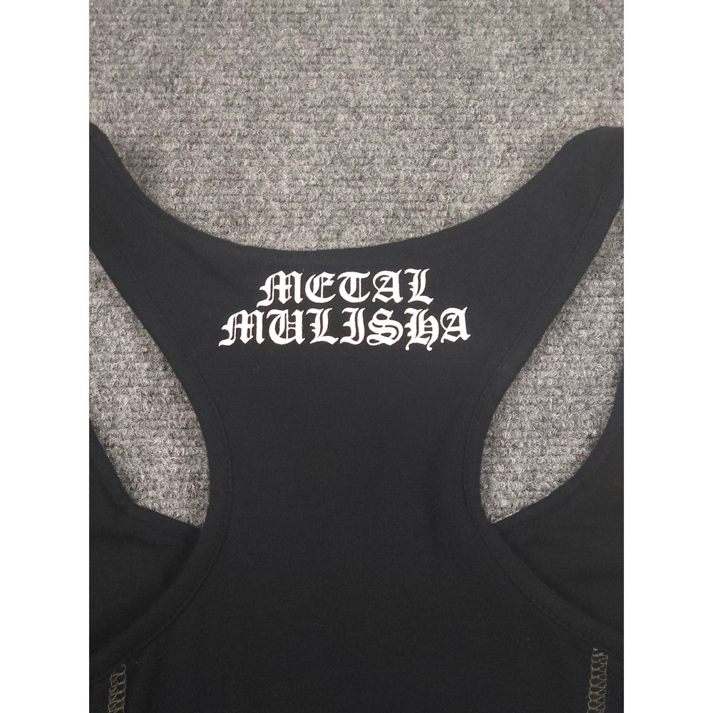 Metal Mulisha Distressed Bodycon American Flag Racerback Mini Dress Womens M - Picture 4 of 8